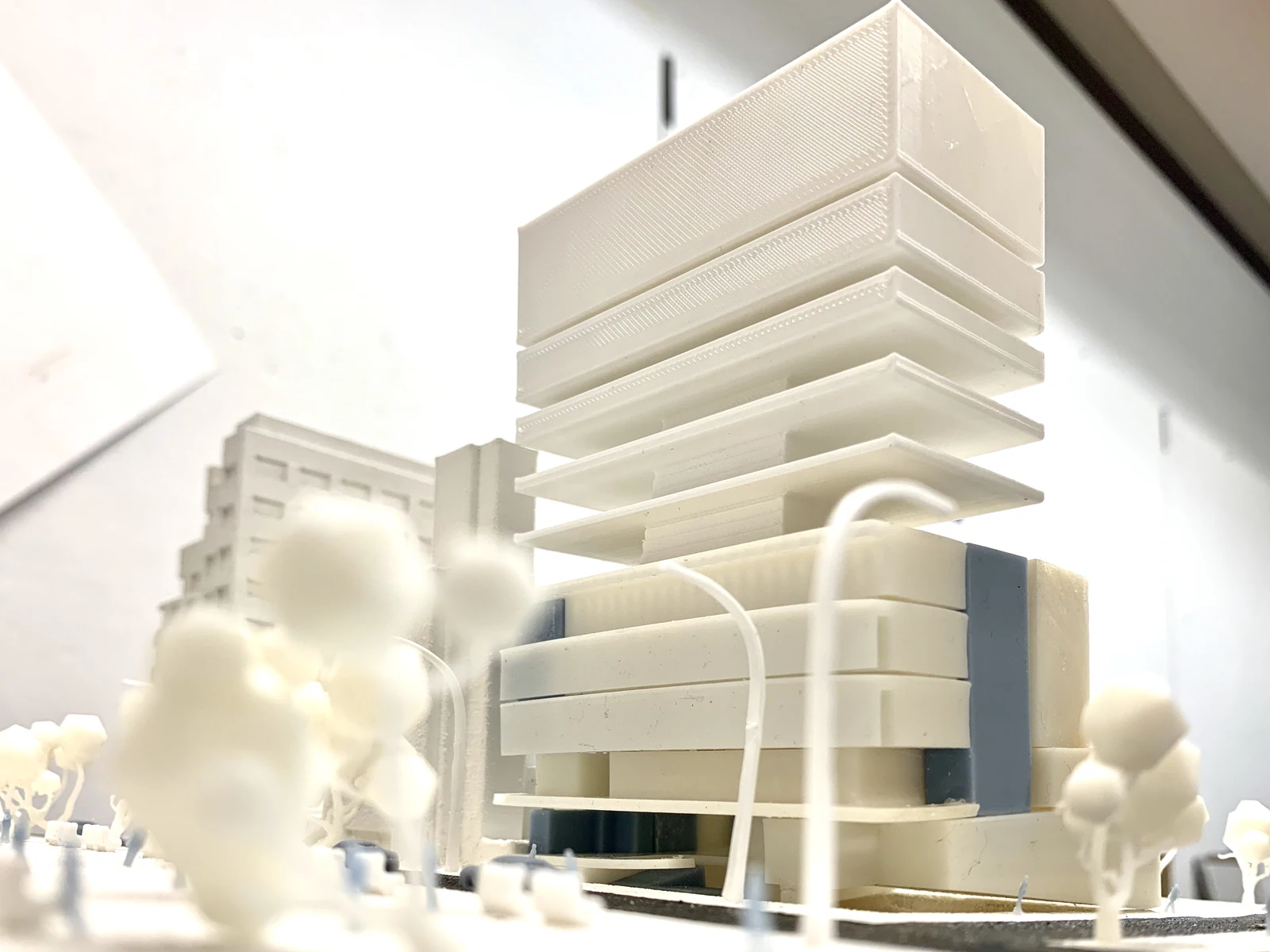 Vista de la maqueta desde la calle